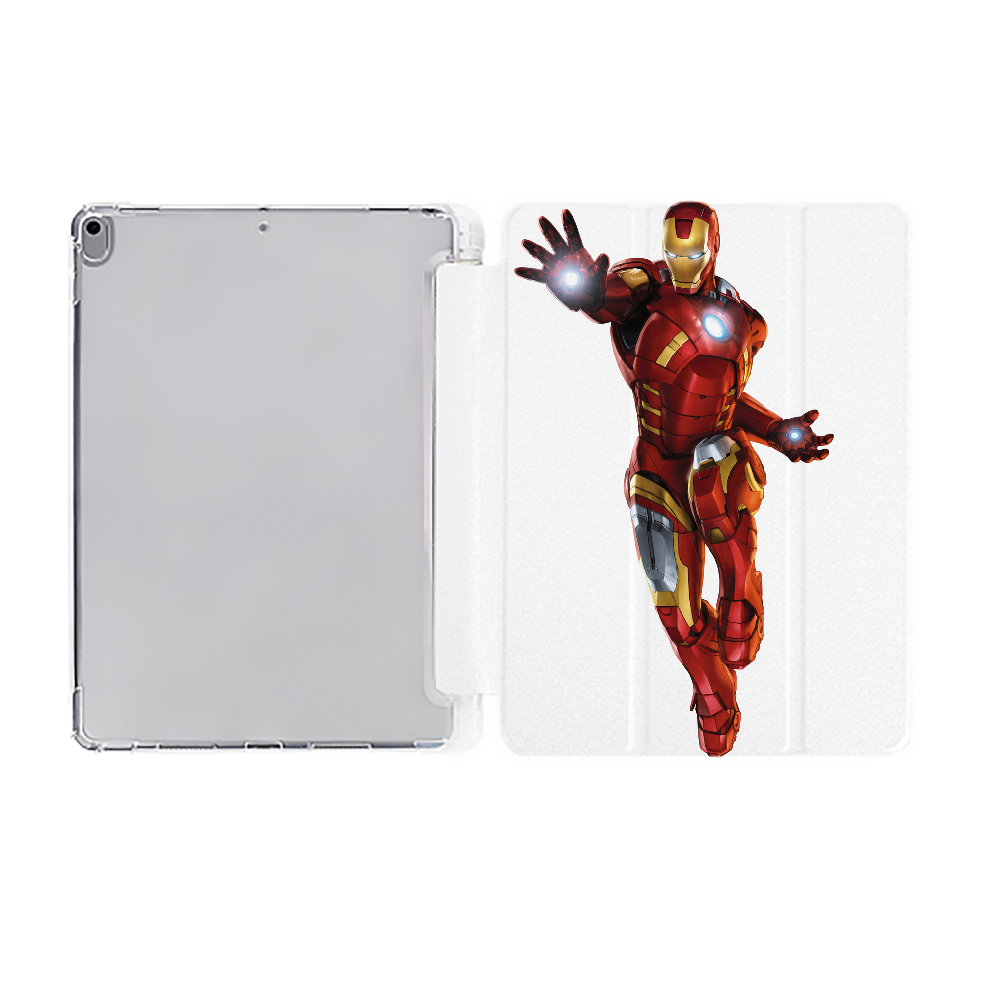 （画像用） アベンジャーズ The Avengers IPad ケース ペン収納付き 三つ折りスタンド PUレザー×シリコン 対応機種9.5/10.5/10.9インチ